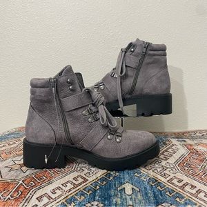 White Mountain Gray Ankle Boots